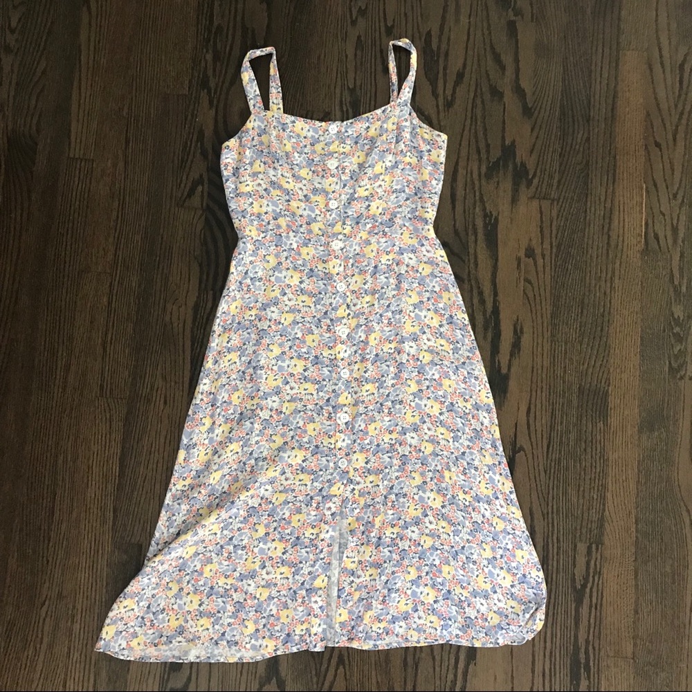 Midi length floral print Reformation dress